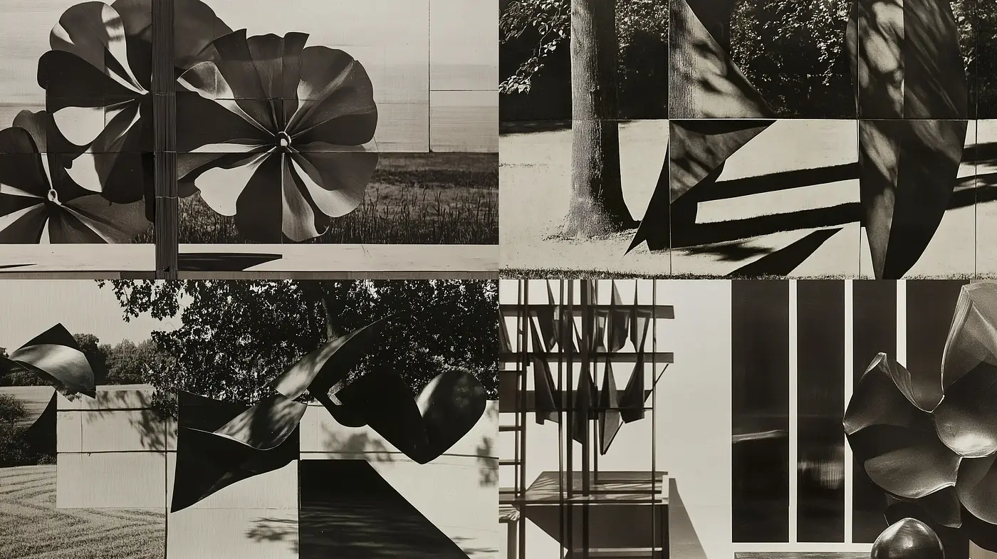 Monochromatic Shadows and Light Exploration in Still Life and Nature - Midjourney sref style