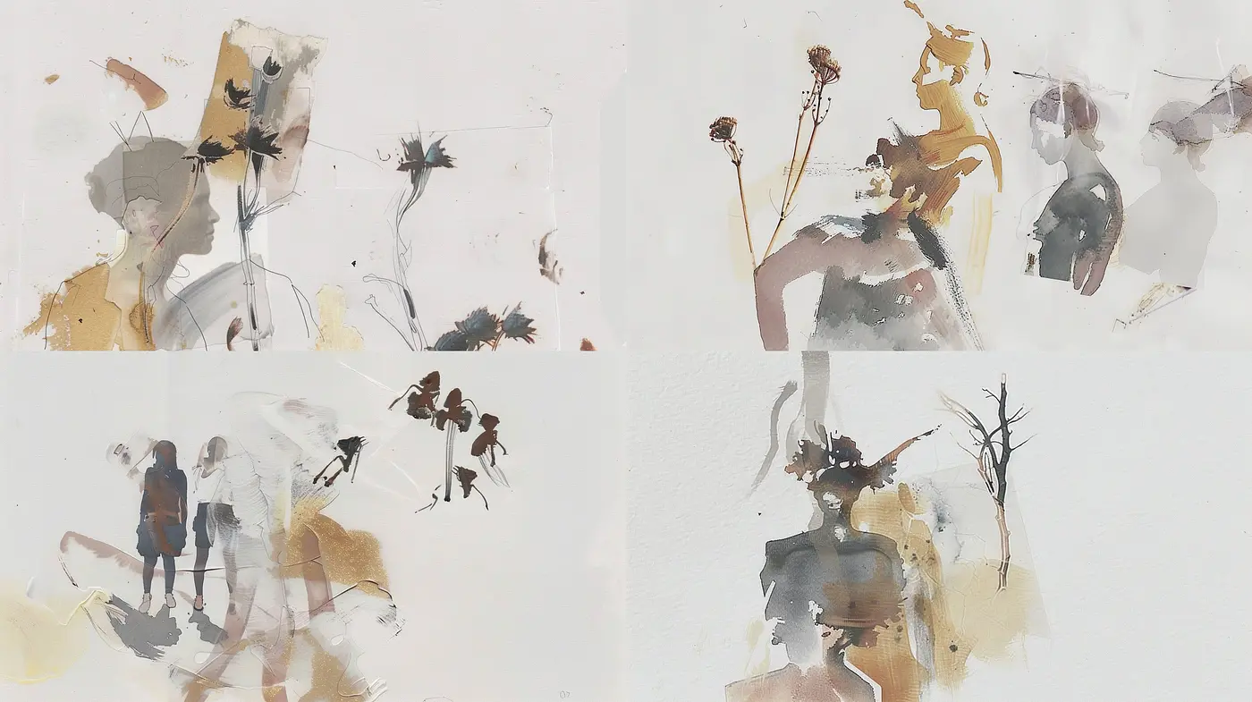 Ethereal Ephemera: Washes of Memories in Subdued Watercolor - Midjourney sref style