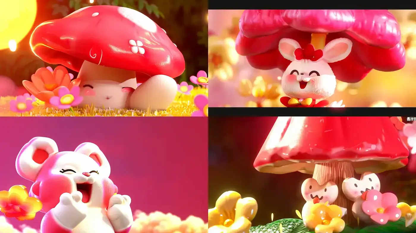 Whimsical and Playful Fantasy with Soft Character Design - Midjourney sref style