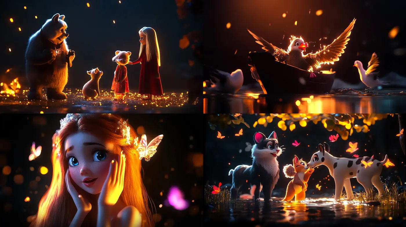 Enchanted Realism with a Warm and Whimsical Glow - Midjourney sref style
