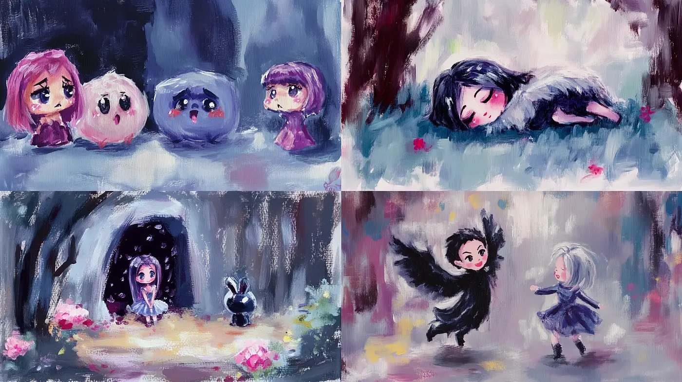 Enchanted Whimsy: A Dreamlike Blend of Fantasy with Impressionistic Hues - Midjourney sref style