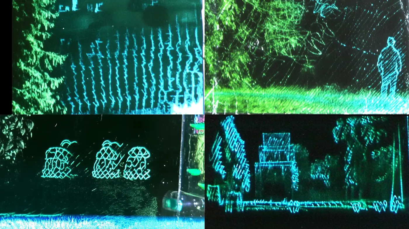 Neon Outlines on Nocturnal Backdrop: A Consistent Luminescent Artistry - Midjourney sref style