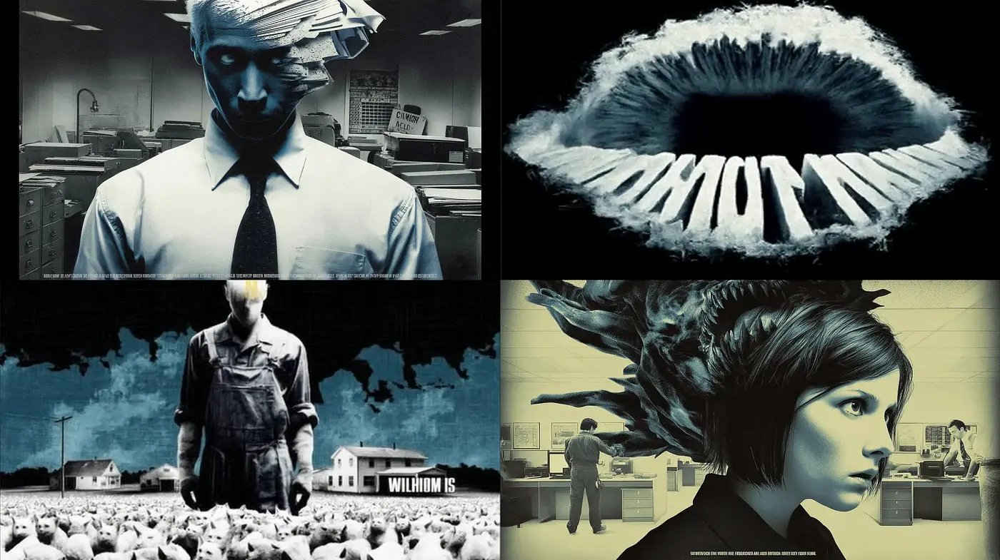 Surreal and Disturbing Visuals with a Dystopian Twist - Midjourney sref style