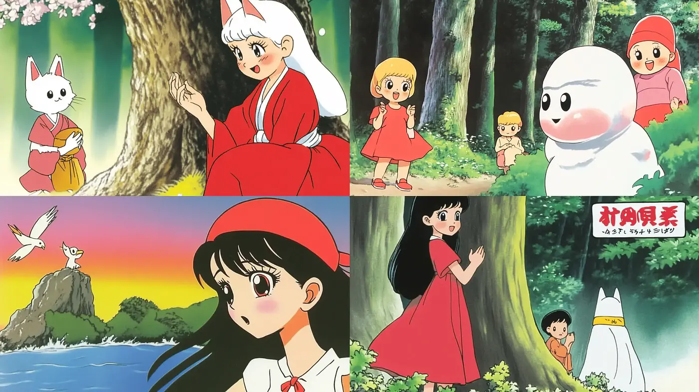 Harmonious Anime Serenity: A Blend of Timeless Japanese Animation Traditions - Midjourney sref style