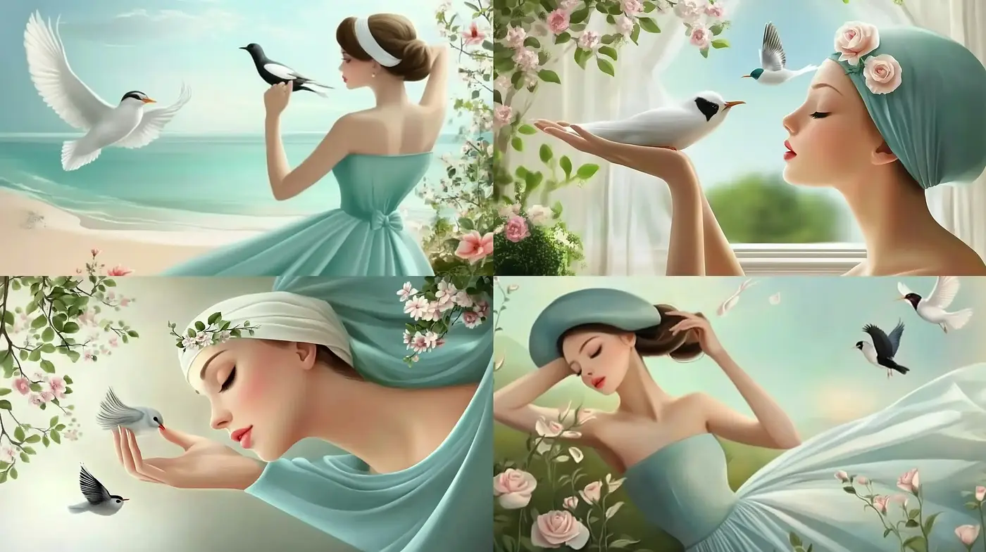 Ethereal Serenity: Soft Hues and Graceful Forms with a Late 19th Century Artistic Essence - Midjourney sref style