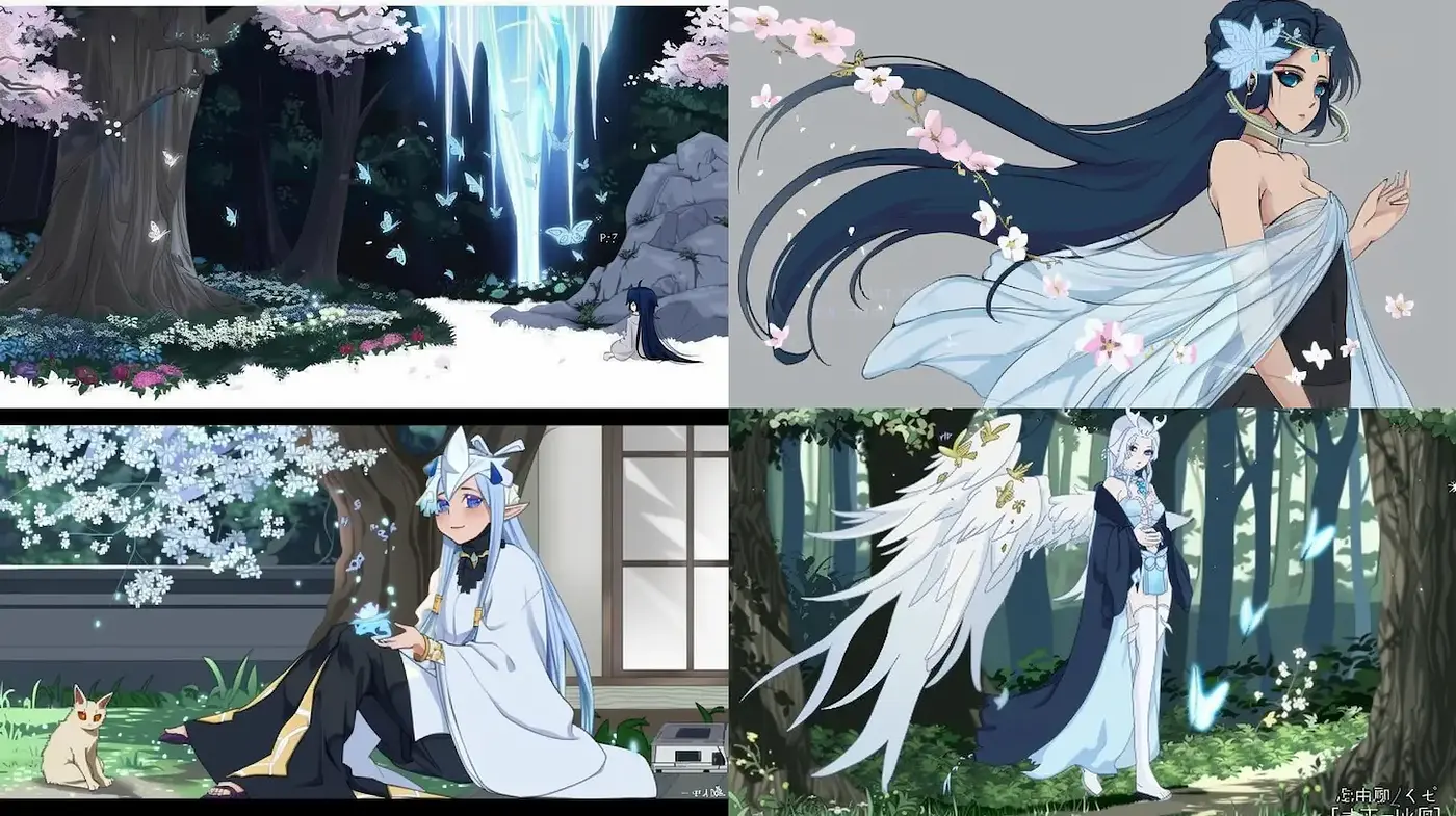 Ethereal and Serene Aesthetic with Fantastical Elements and Nature Inspirations - Midjourney sref style