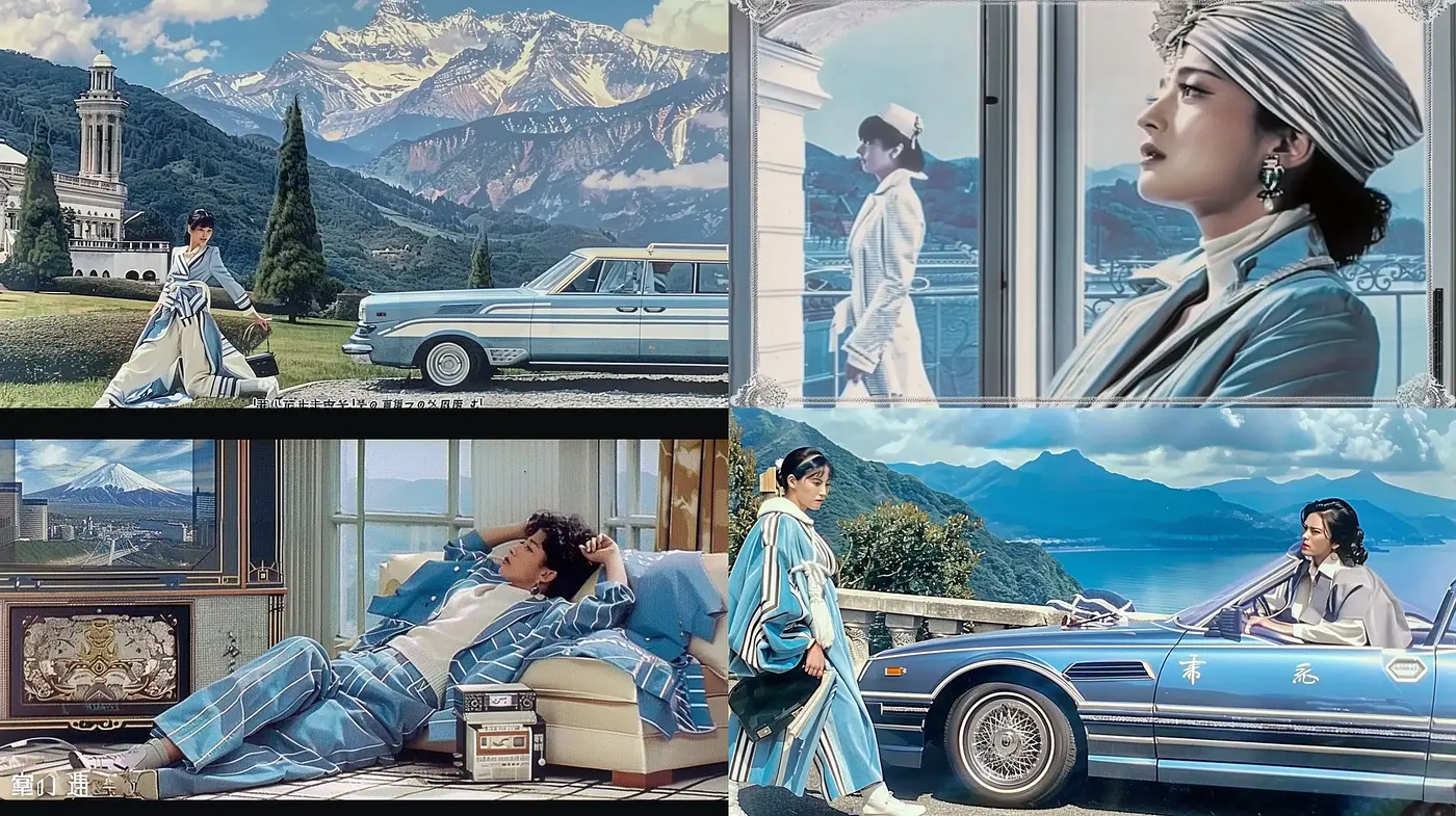 Ethereal Cinematic Nostalgia: A Homage to Retro Elegance and Serenity - Midjourney sref style