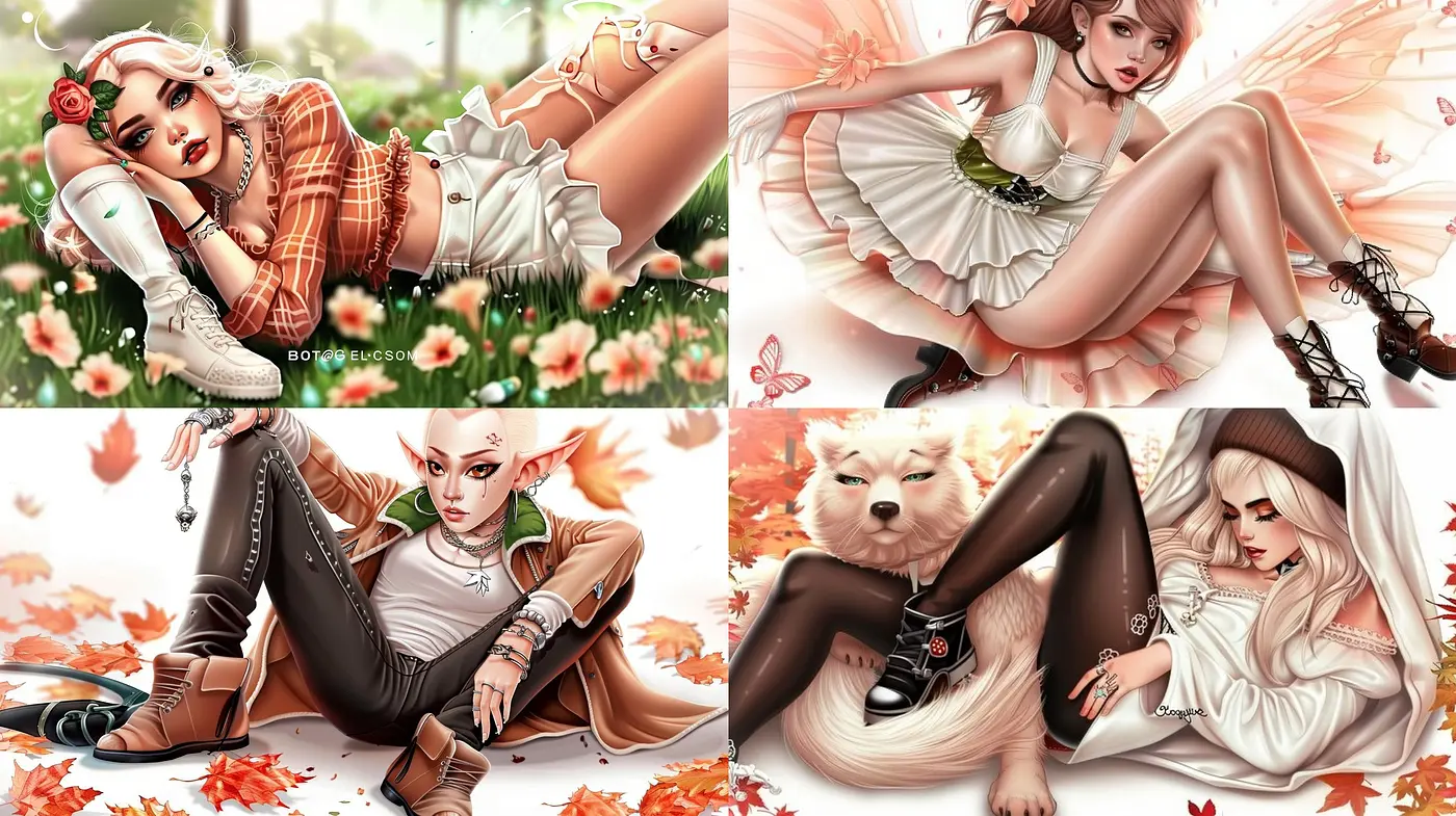 Autumnal Elegance: A Fusion of Soft Textures and Earthy Tones - Midjourney sref style