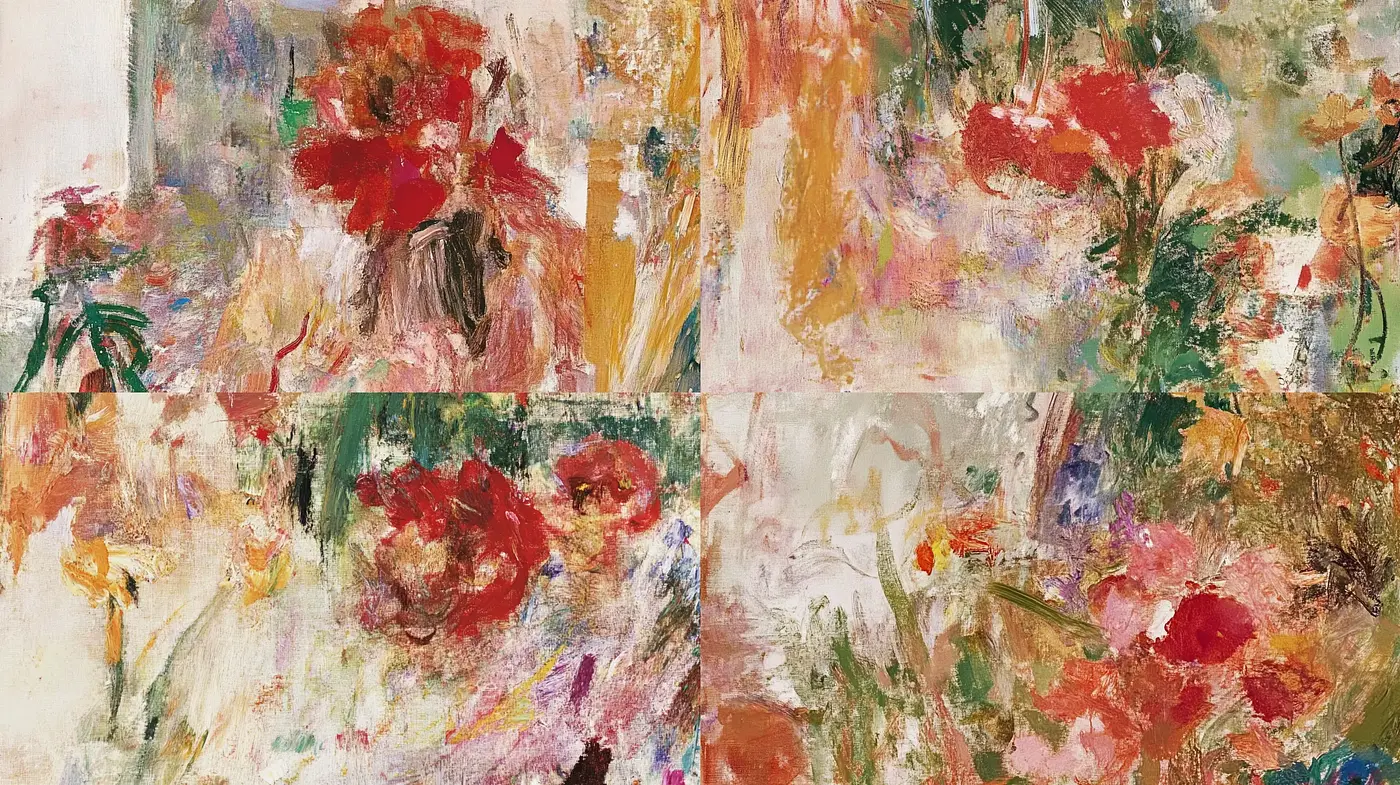 Blossoming Chromatics: An Abstract Impressionist Exploration - Midjourney sref style