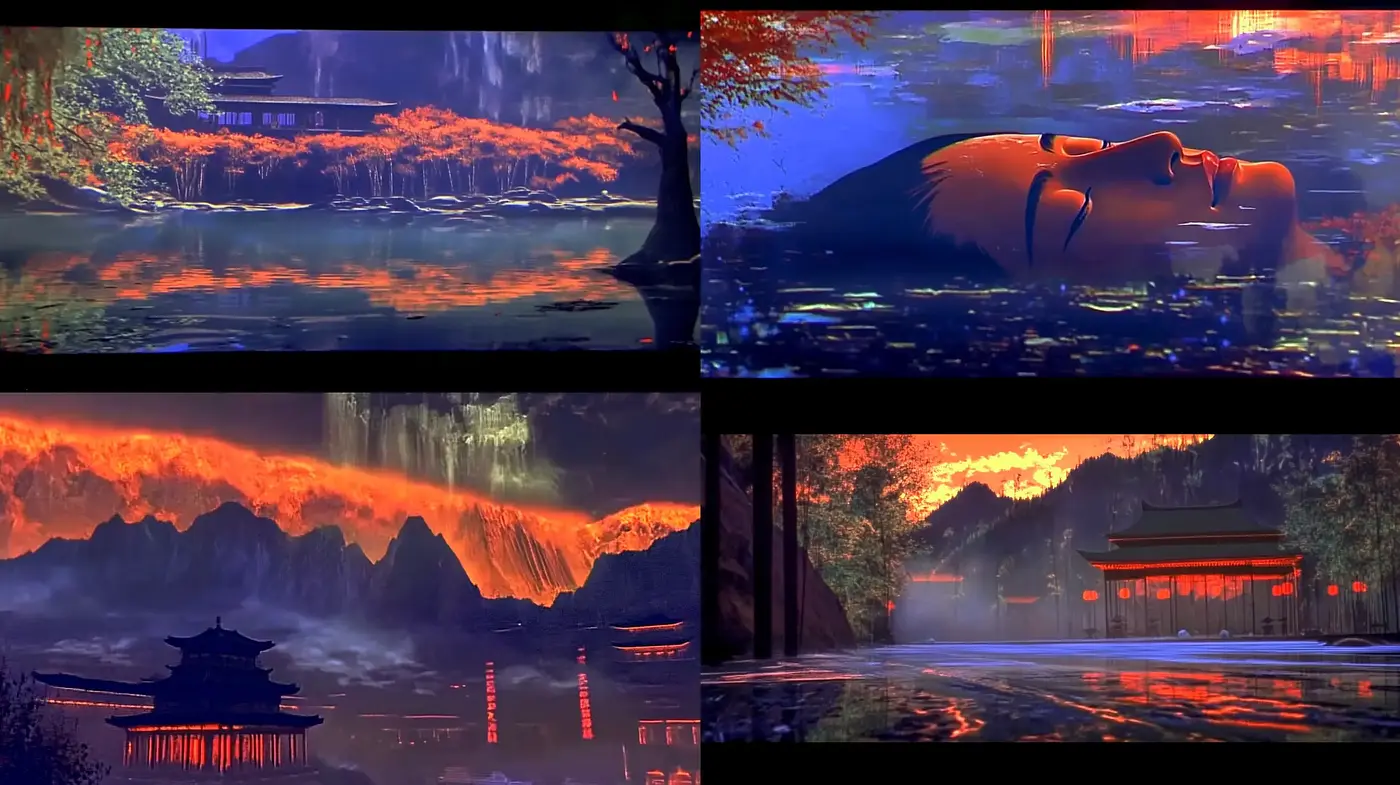 Twilight Hues Encompassing a Mystic Eastern Atmosphere - Midjourney sref style