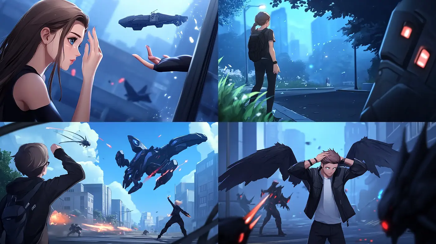 Futuristic Anime-Inspired Urban Tales - Midjourney sref style