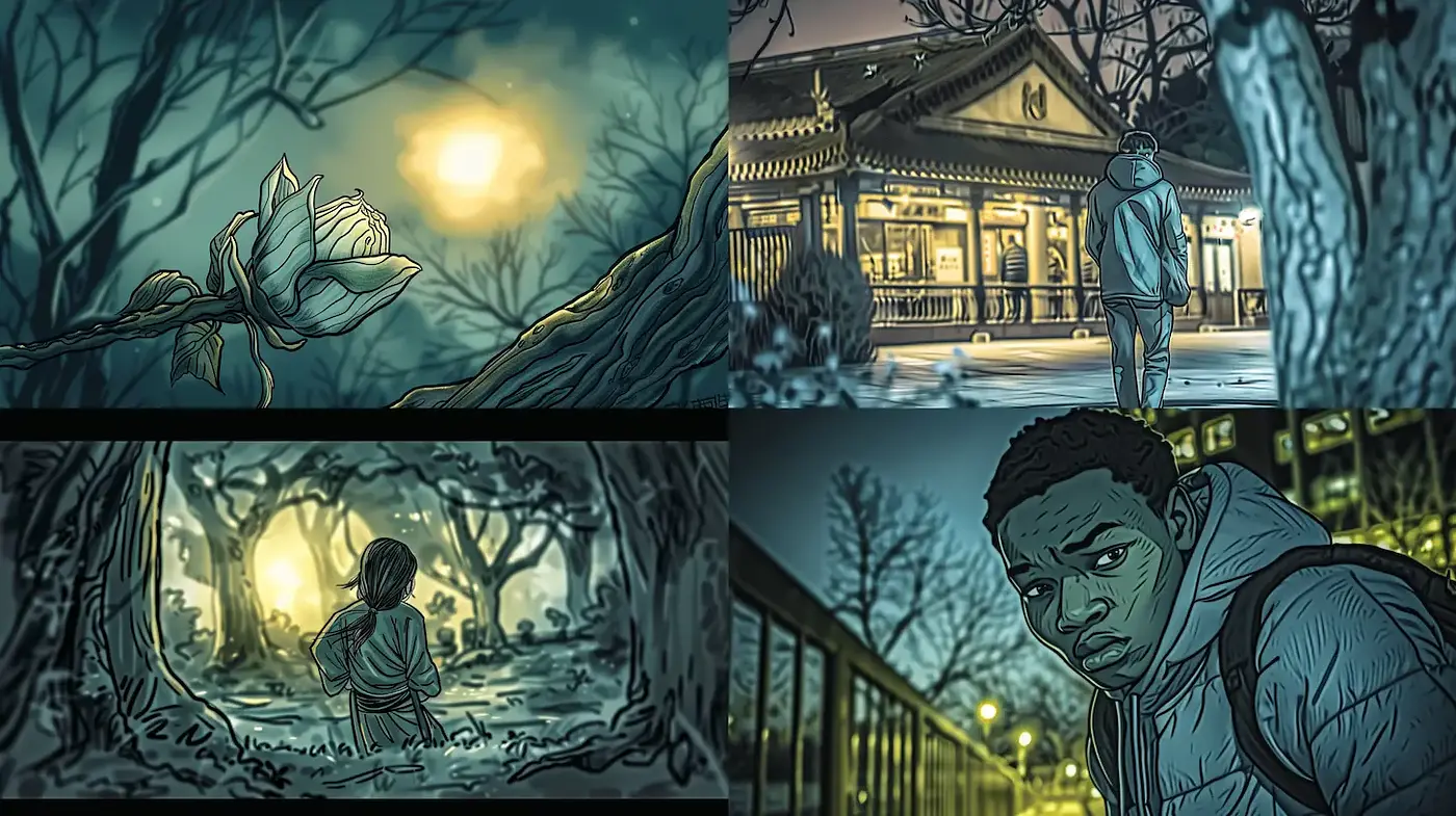 Atmospheric Illustrations with Dreamlike Realism - Midjourney sref style