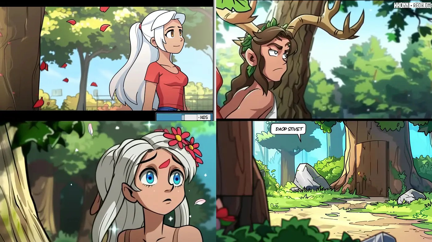 Enchanted Forest Whimsy: A Vivid and Expressive Cartoon Style - Midjourney sref style