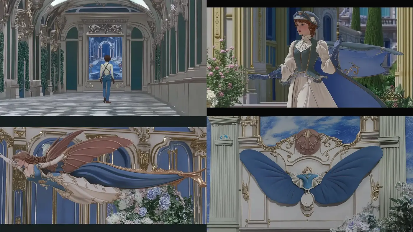 Elegantly Stylized Rococo Revival in Anime Form - Midjourney sref style