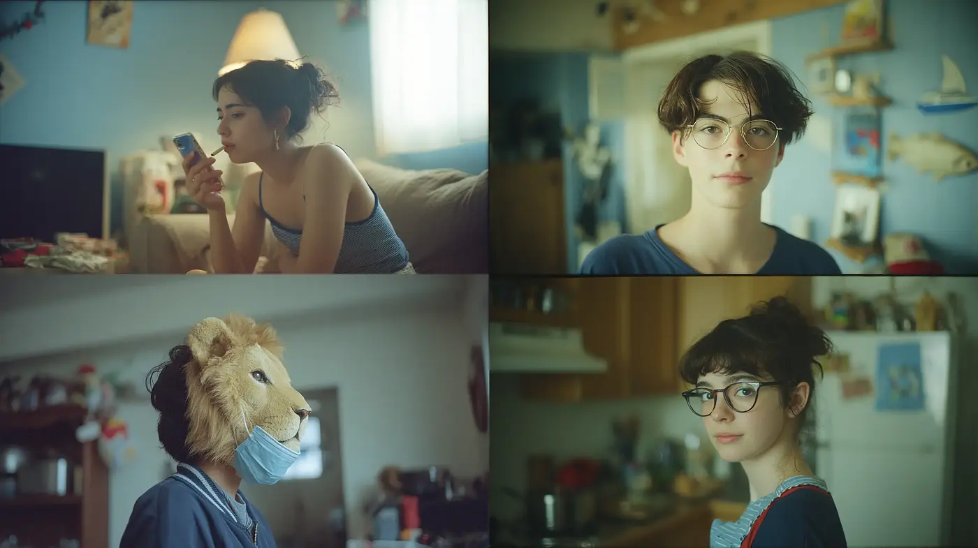 Contemporary whimsical portraits with nostalgic undertones - Midjourney sref style