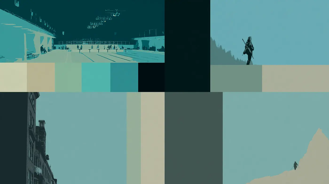 Stylized Minimalism with a Retro Aesthetic - Midjourney sref style