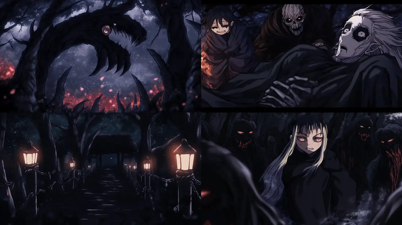 Ethereal Nocturne: A Haunting Blend of Dark Fantasy and Gothic Intrigue - Midjourney sref style