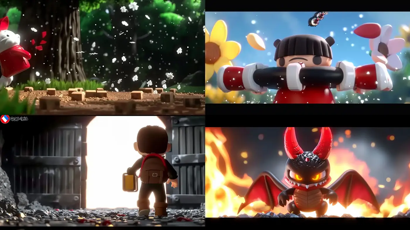 Toy Fantasy Adventure: A CGI Animation Style Pastiche - Midjourney sref style