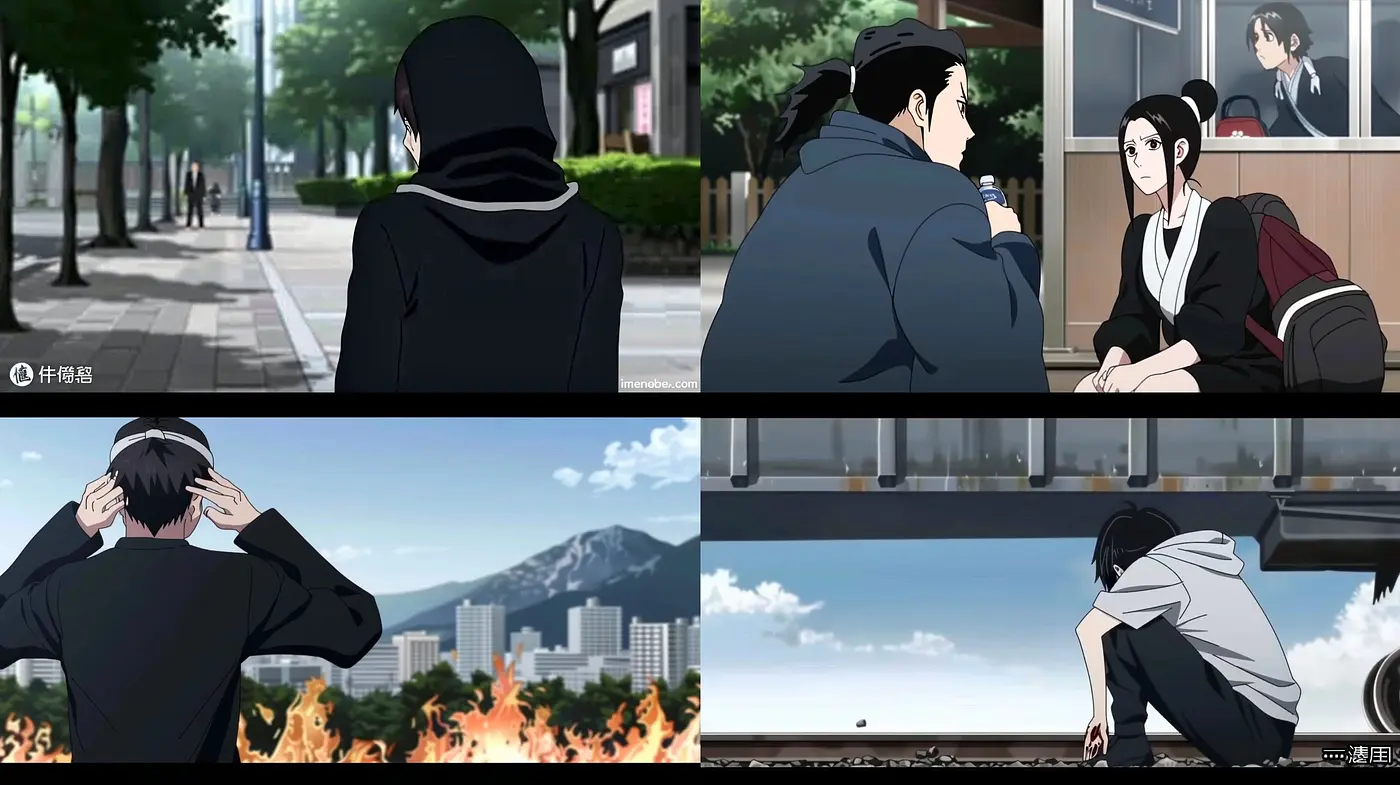 Consistent Melancholic Elegance with Urban Backdrop - Midjourney sref style