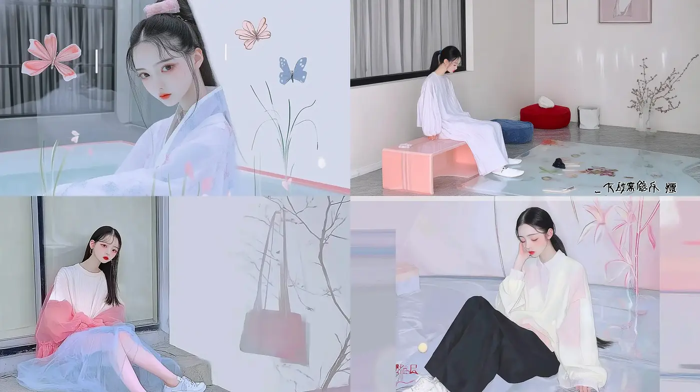 Ethereal Pastel Serenity in Contemporary Visuals - Midjourney sref style