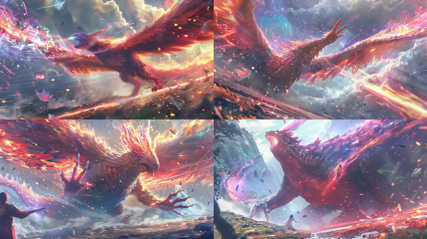 Ethereal Luminescence: A Dreamscape of Vivid Fantasy - Midjourney sref style