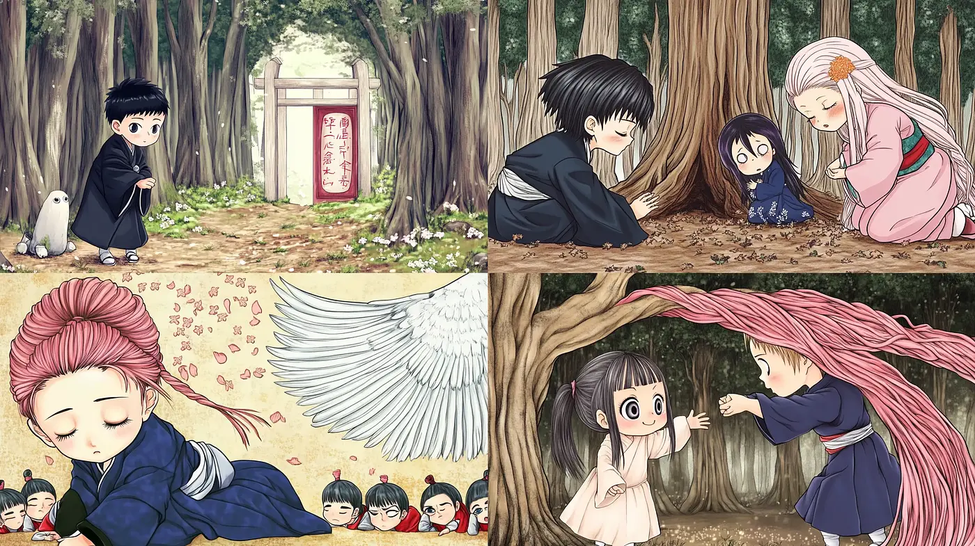 Ethereal Storybook Illustration - Midjourney sref style