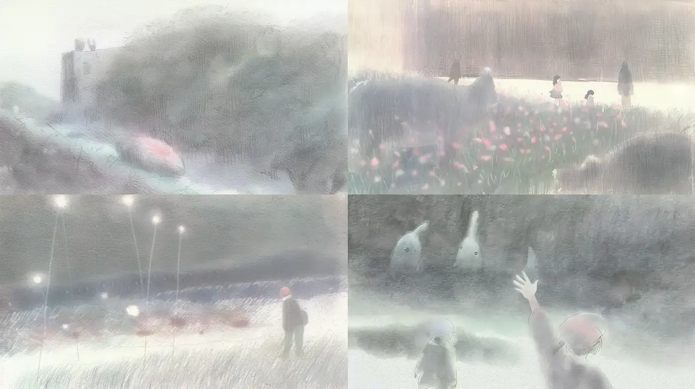 Pastel Dreamscapes with Whimsical Elements - Midjourney sref style