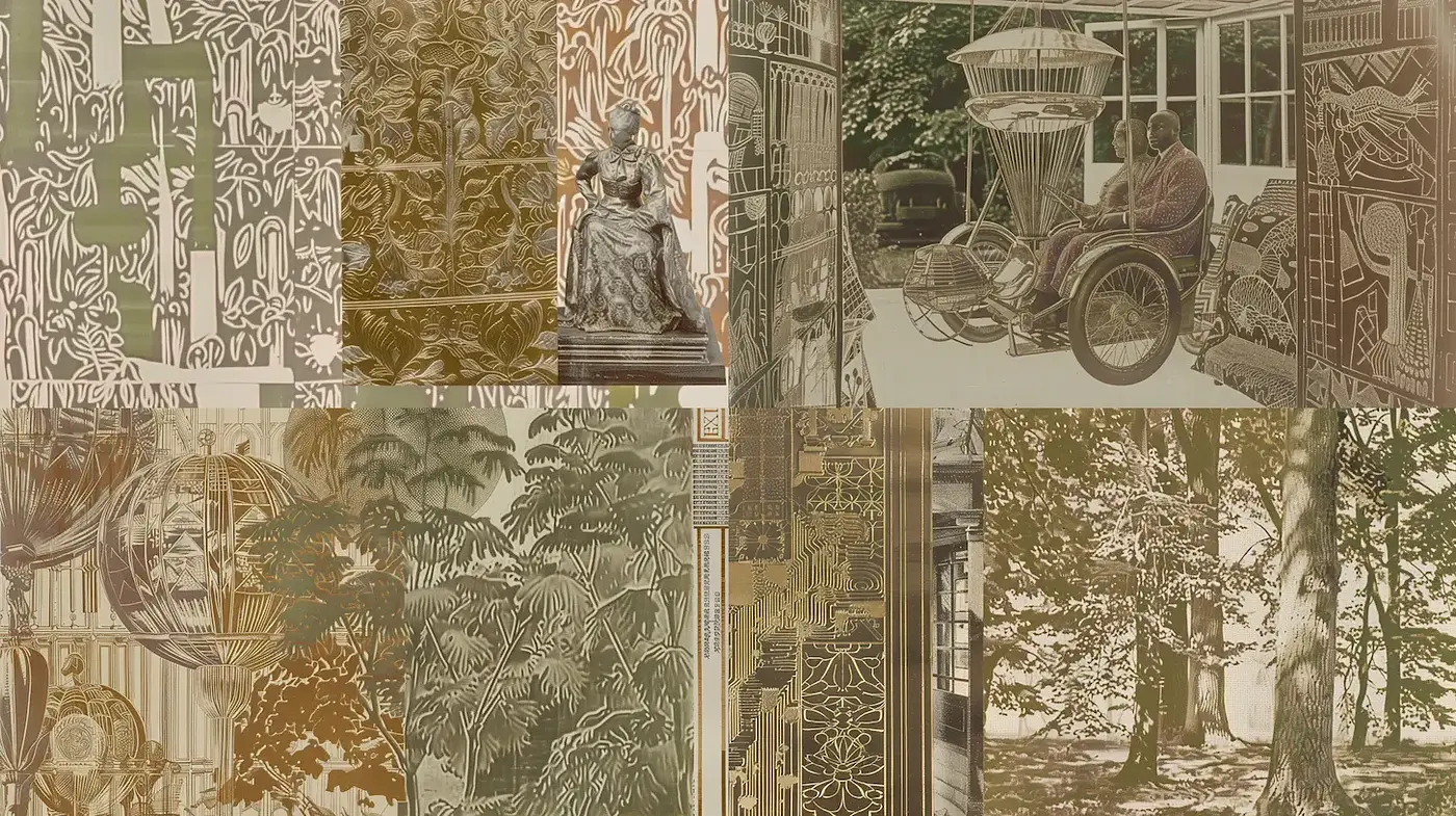 Nature-Inspired Vintage Art with Art Nouveau Influences - Midjourney sref style