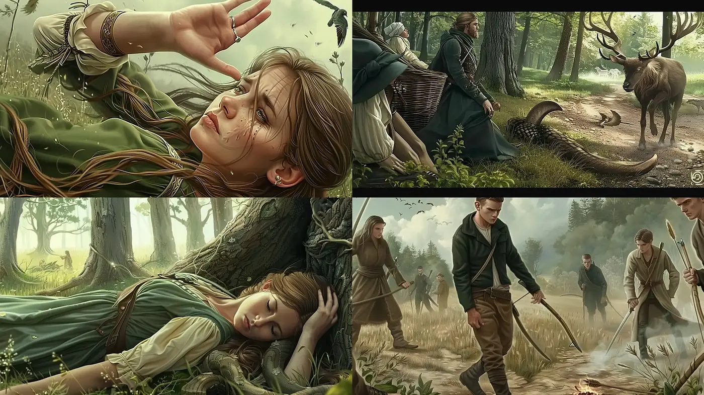 Ethereal Forest Realism with a Painterly Essence - Midjourney sref style