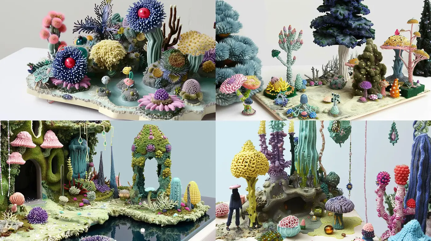 Enchanted Forests: A Surreal Blend between Whimsy and Naturalism - Midjourney sref style