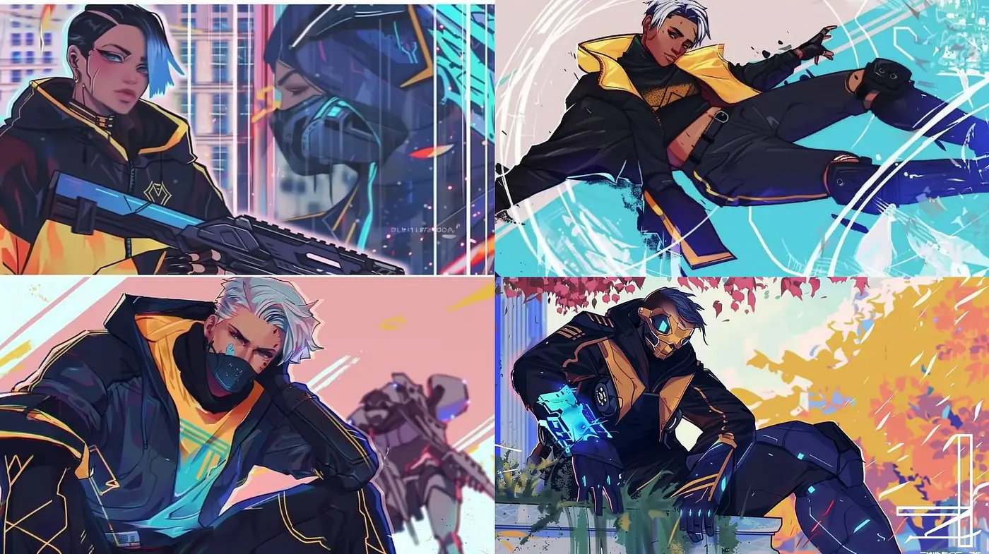 Dynamic Cyberpunk Aesthetic with Anime-Infused Digital Art Technique - Midjourney sref style