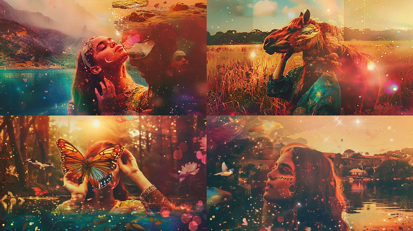 Dreamlike Fusion of Nature and Whimsy - Midjourney sref style