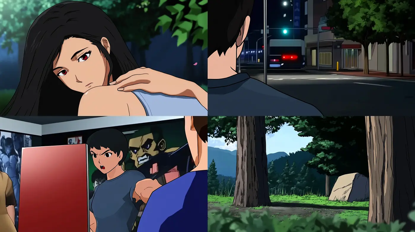 Nocturnal Elegance in Anime-Inspired Cityscapes - Midjourney sref style