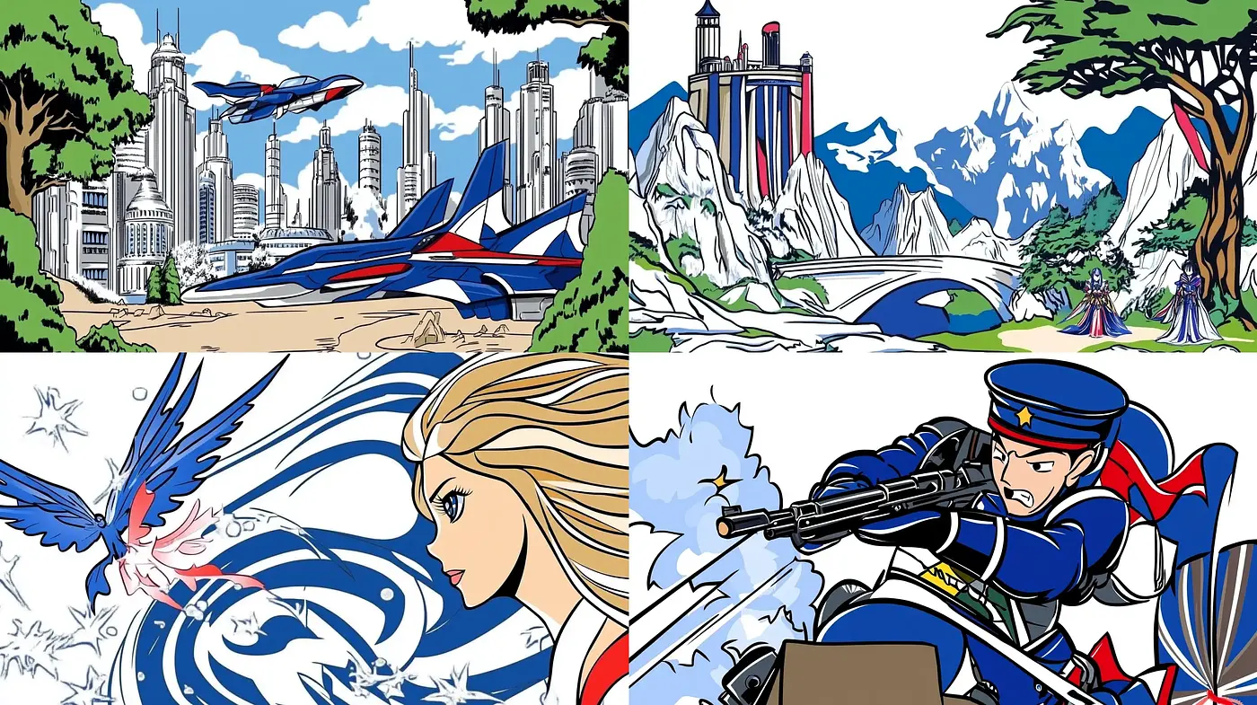 Vibrant Dynamic Comic Expression - Midjourney sref style