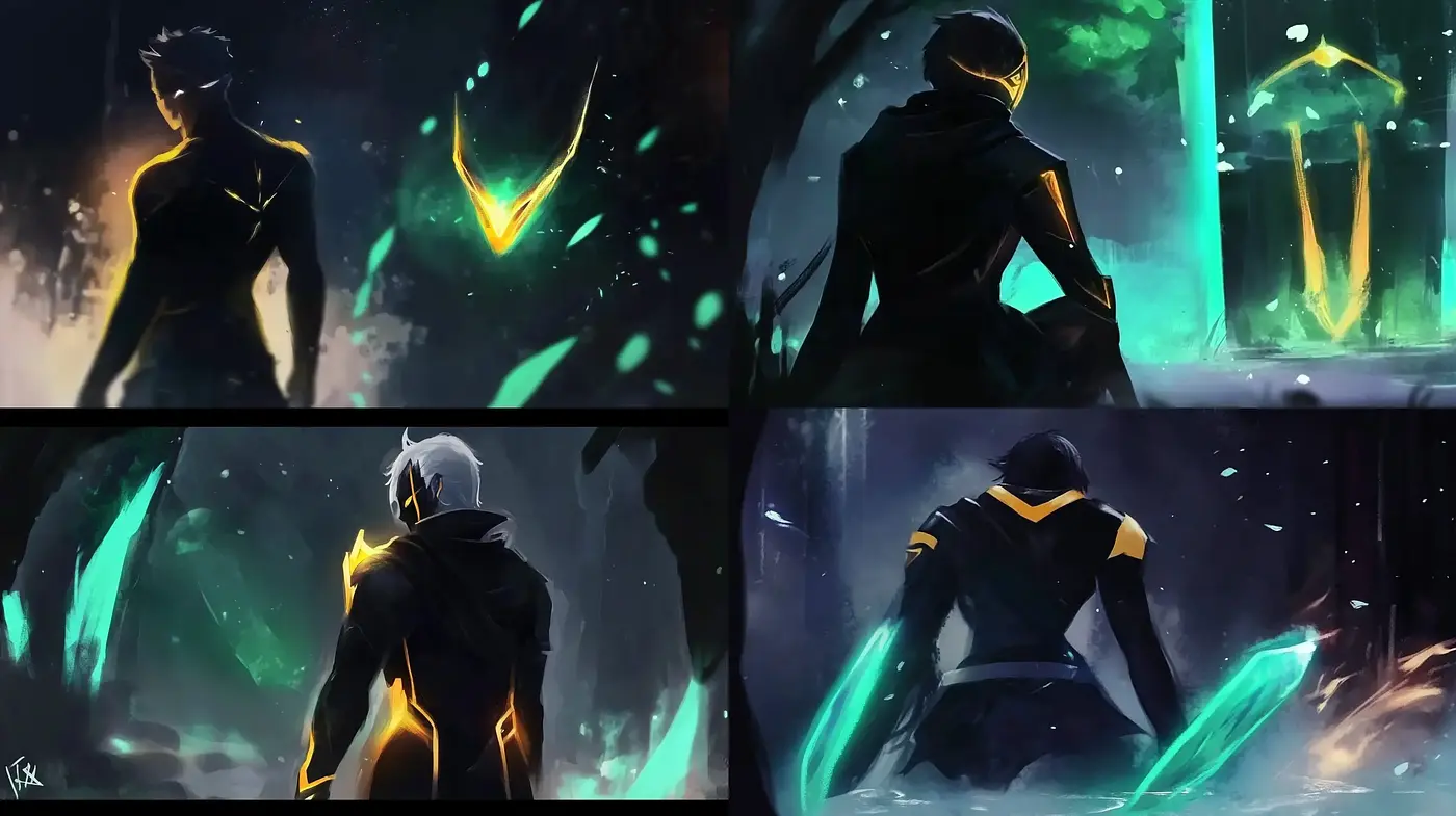 Ethereal Radiance: Luminous Sci-Fi Silhouettes and Vistas - Midjourney sref style
