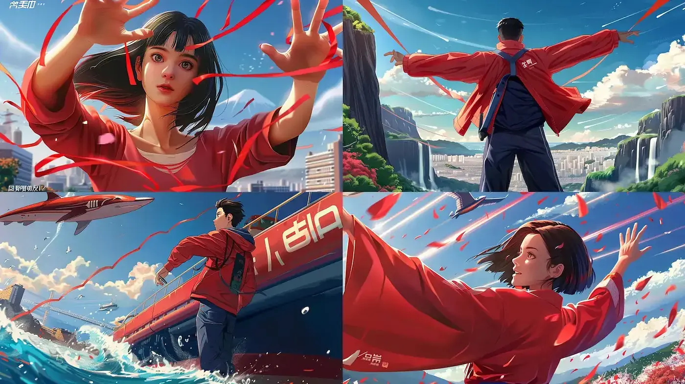 Dynamic and Vibrant Contemporary Digital Art with Superhero Aesthetic - Midjourney sref style