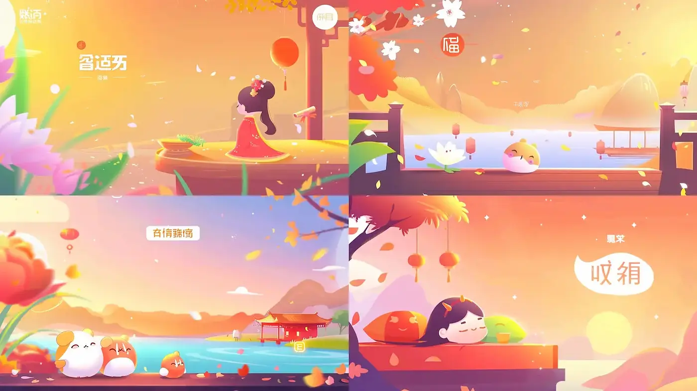 Whimsical and Dreamy Animated Aesthetic - Midjourney sref style