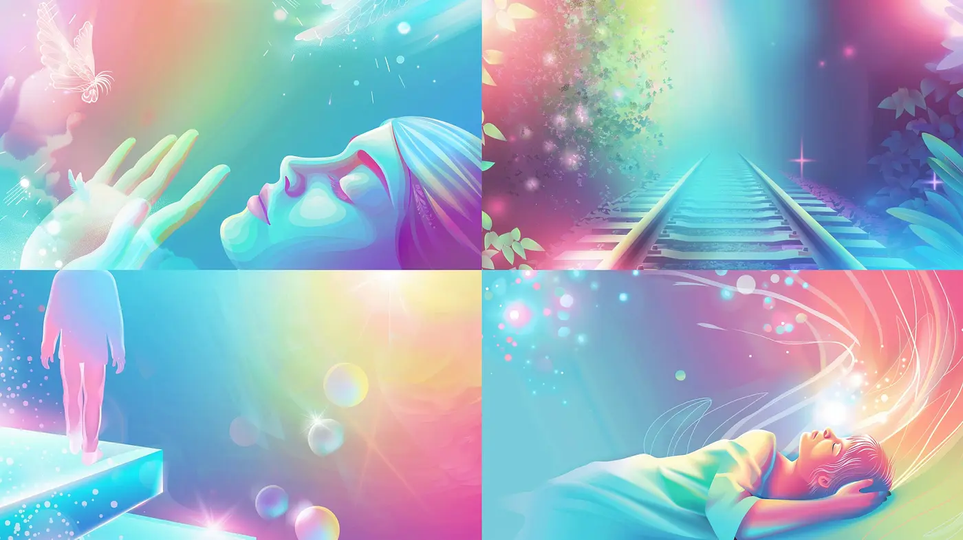 Ethereal Dreamscape Symphony in Vivid Pastel Hues - Midjourney sref style
