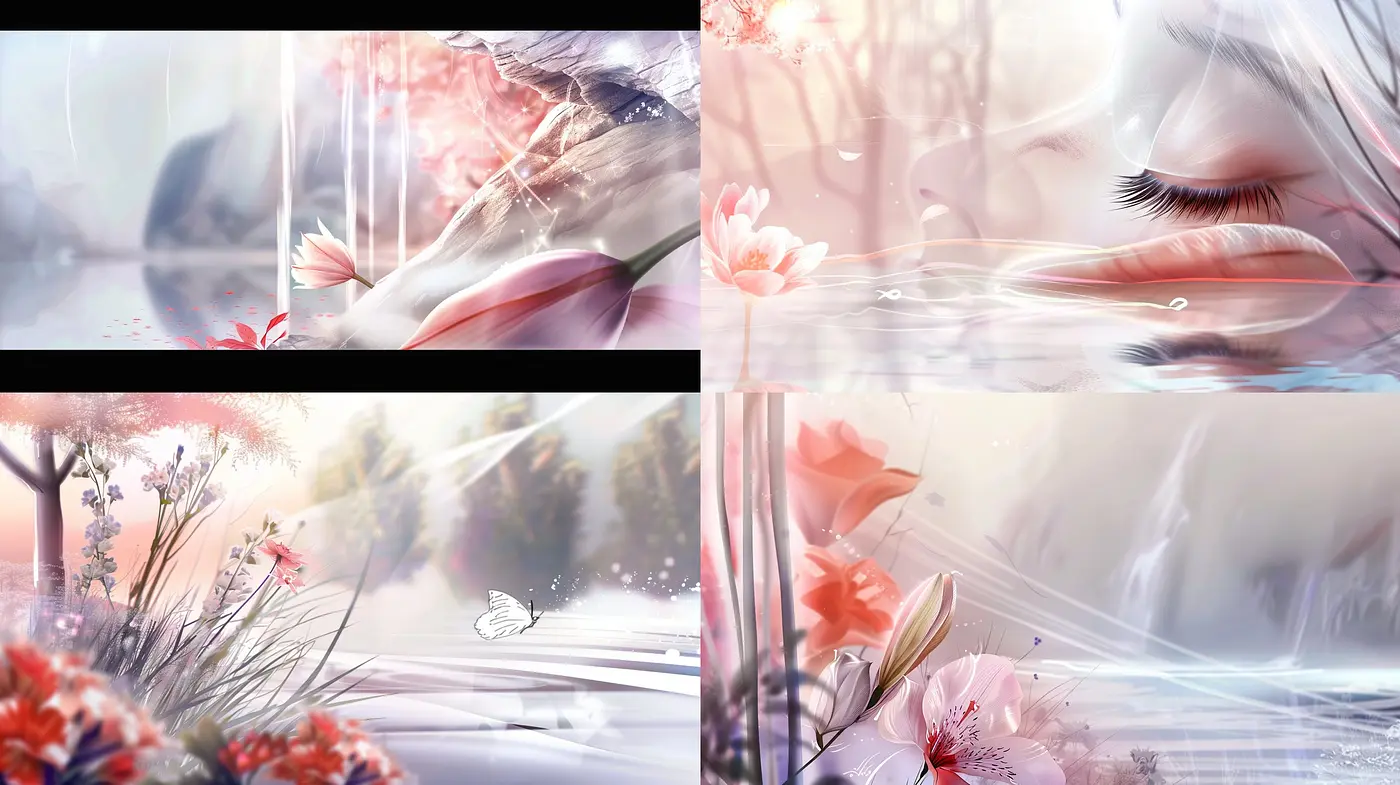 Ethereal Lightness and Softness: A Cohesive Blend of Pastel Dreamscapes - Midjourney sref style
