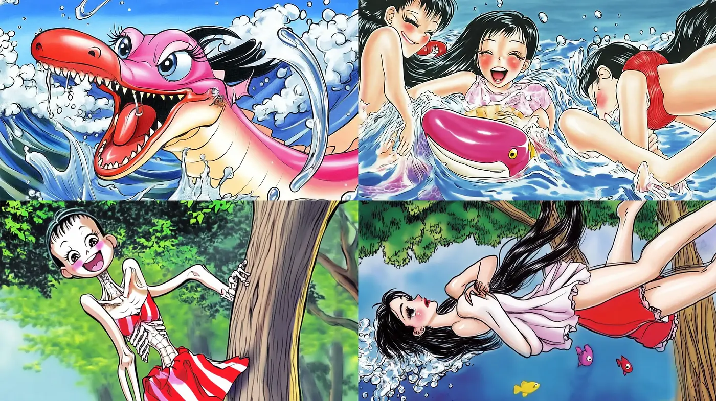 Vibrant Euphoria: A Vivid Homage to Anime and Manga Fervor - Midjourney sref style