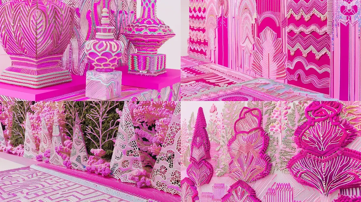 Vibrant Geometric Design with Intricate Patterns - Midjourney sref style