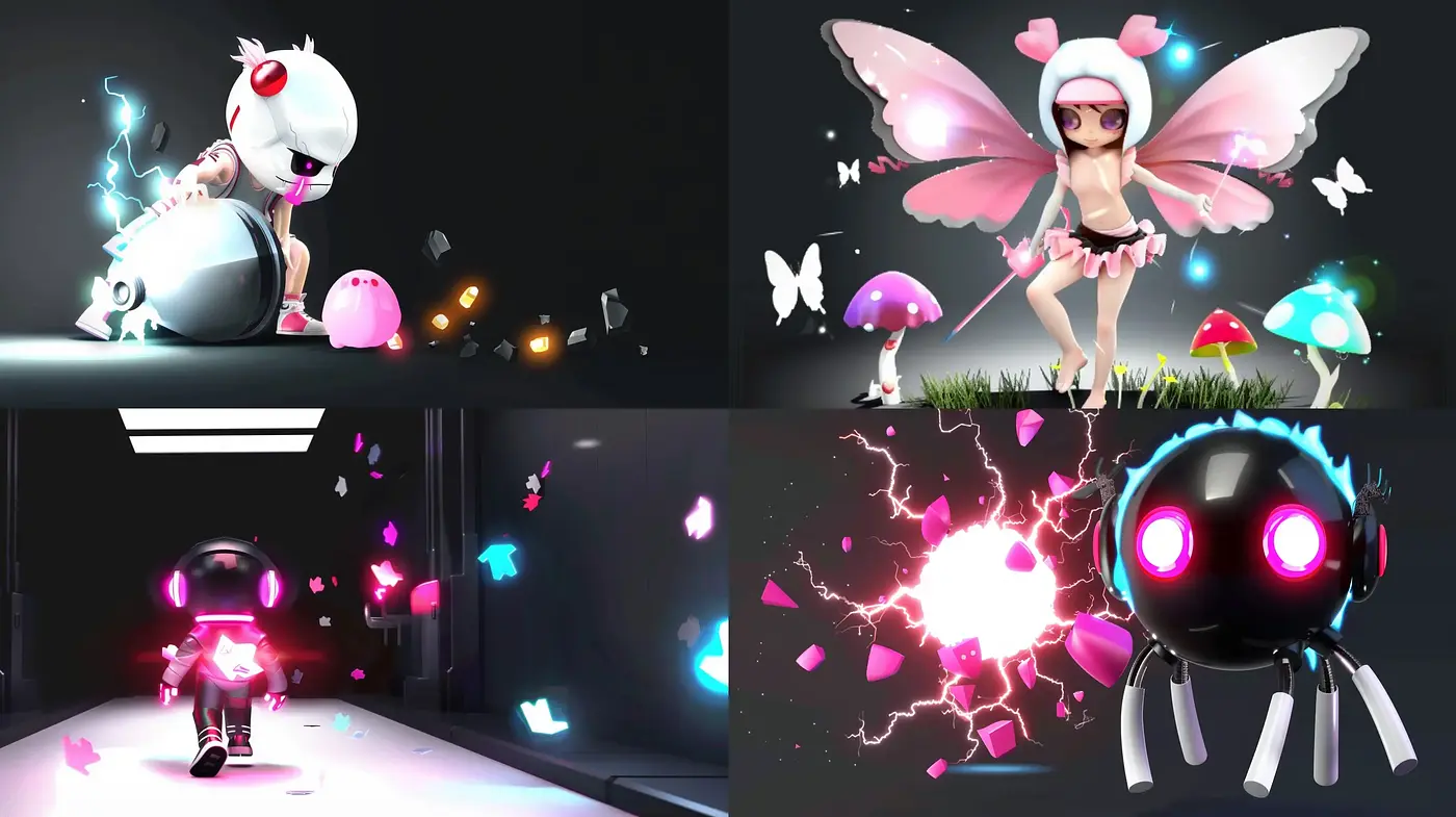 Luminous Dreamscape with Surrealist Sci-Fi Elements - Midjourney sref style
