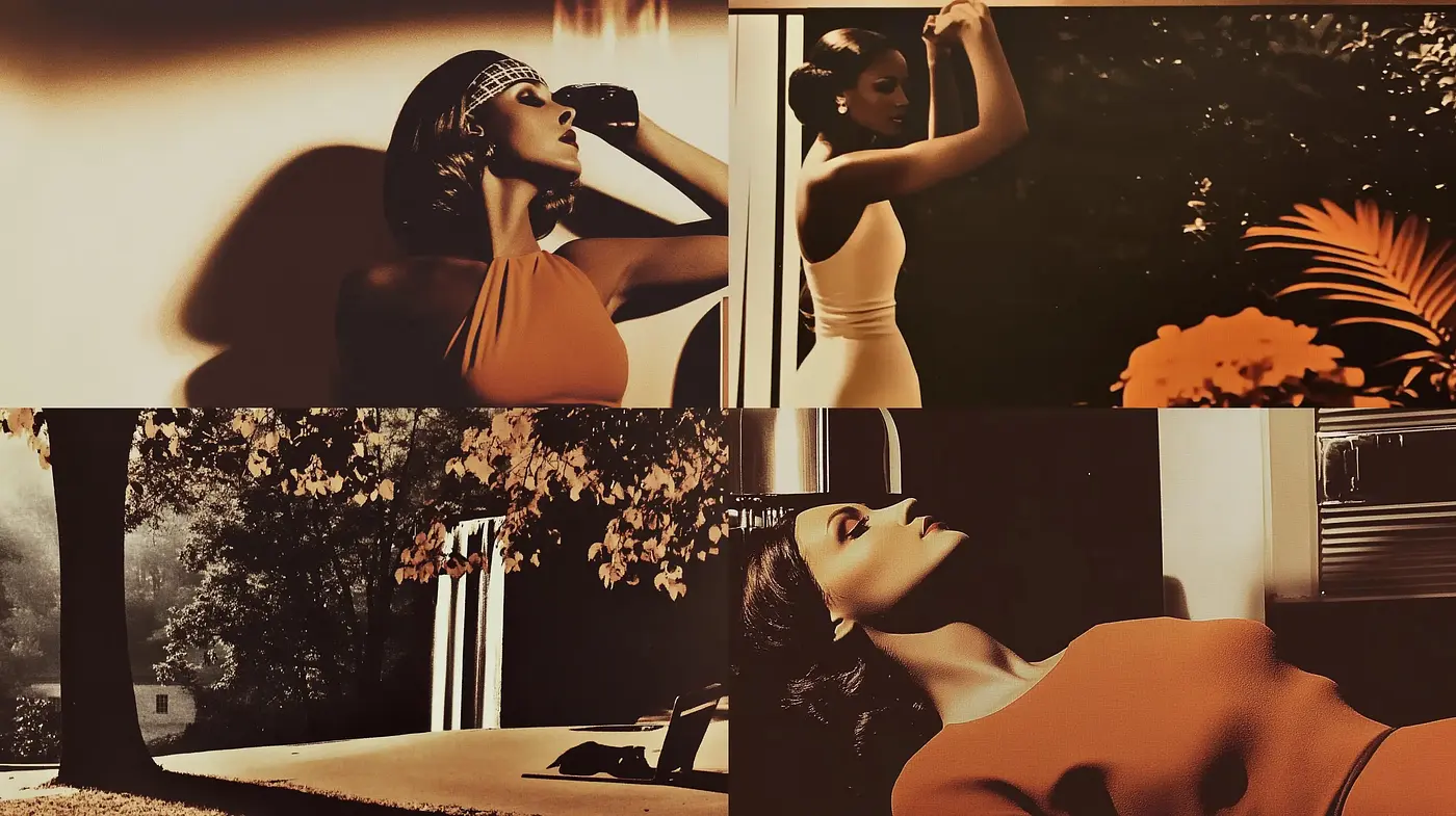 Nostalgic Sepia Hues and Graceful Elegance - Midjourney sref style