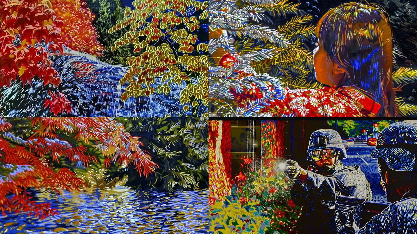 Vibrant Van Gogh's Dream: A Luminous Twist on Post-Impressionist Brushwork - Midjourney sref style