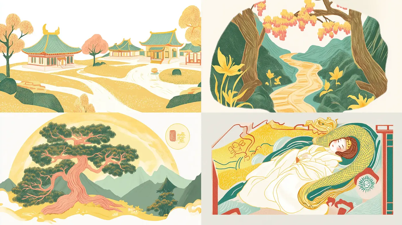 Ethereal East Asian Stylization with Pastel Harmony - Midjourney sref style