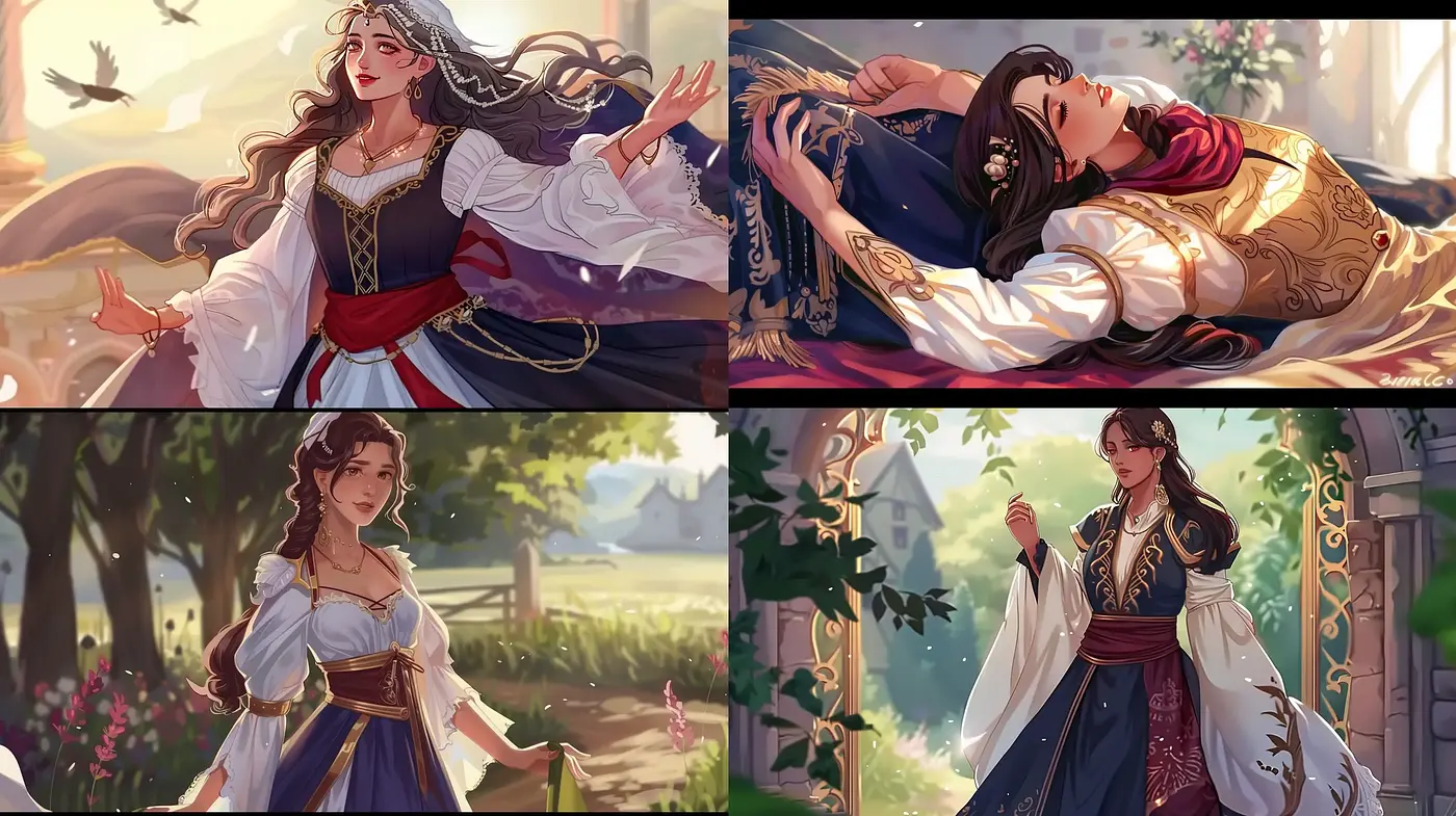 Ethereal Storybook Fantasy Illustration - Midjourney sref style