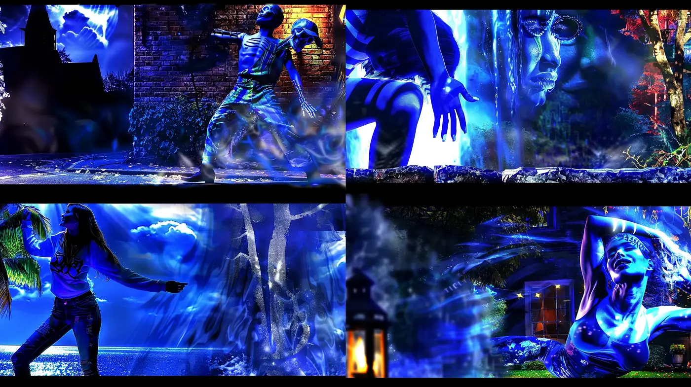 Luminous Dreamscape: Ethereal Neon Melancholy - Midjourney sref style