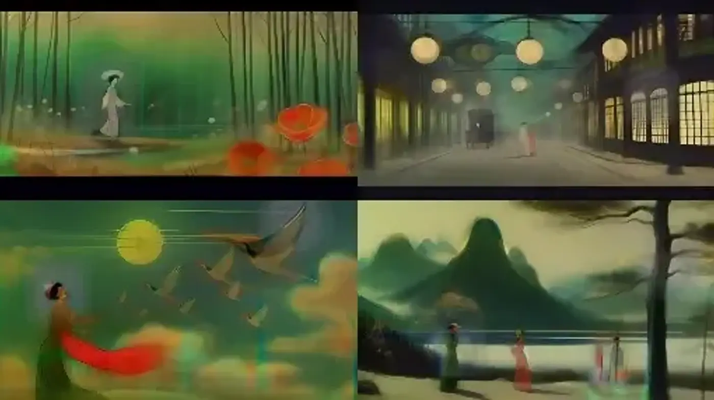 Ethereal Dreamscapes with a Fusion of Impressionistic and Surreal Elements - Midjourney sref style