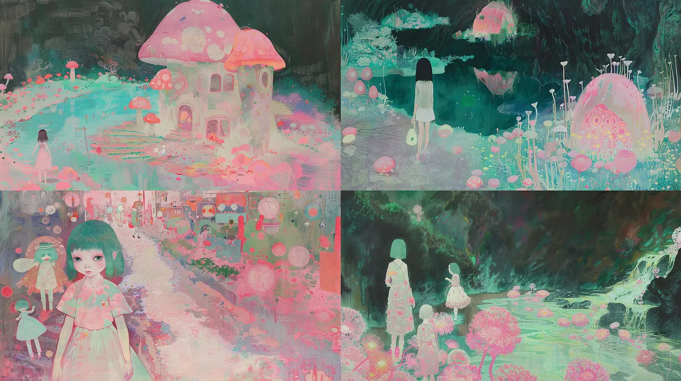 Ethereal Pastel Dreamscape: A Homage to Surreal Impressions and Whimsy - Midjourney sref style