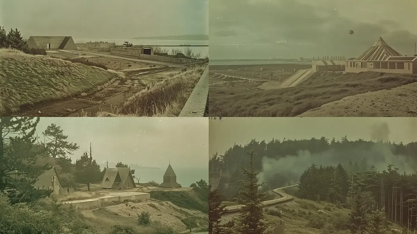 Ethereal landscapes with a nostalgic and vintage aesthetic - Midjourney sref style